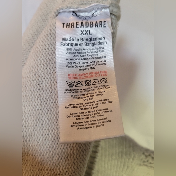 Threadbare Men's Tan Sweater Long Sleeve XXL - Picture 11 of 11